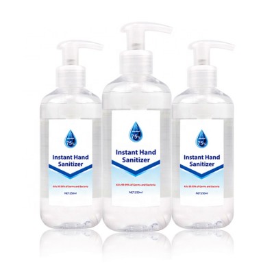 250ml Wholesale Organic Promotional Scented Cleaning Gel Liquid  70% Alcohol Instant Private Label Medical Hand Sanitizer